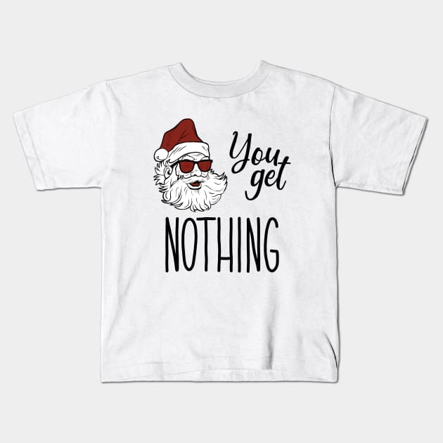 Bad Santa Kids T-Shirt by valentinahramov